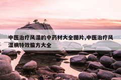 中医治疗风湿的中药材大全图片,中医治疗风湿病