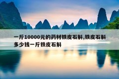 <b>一斤10000元的药材铁皮石斛,铁皮石斛多少钱一斤铁皮石斛</b>